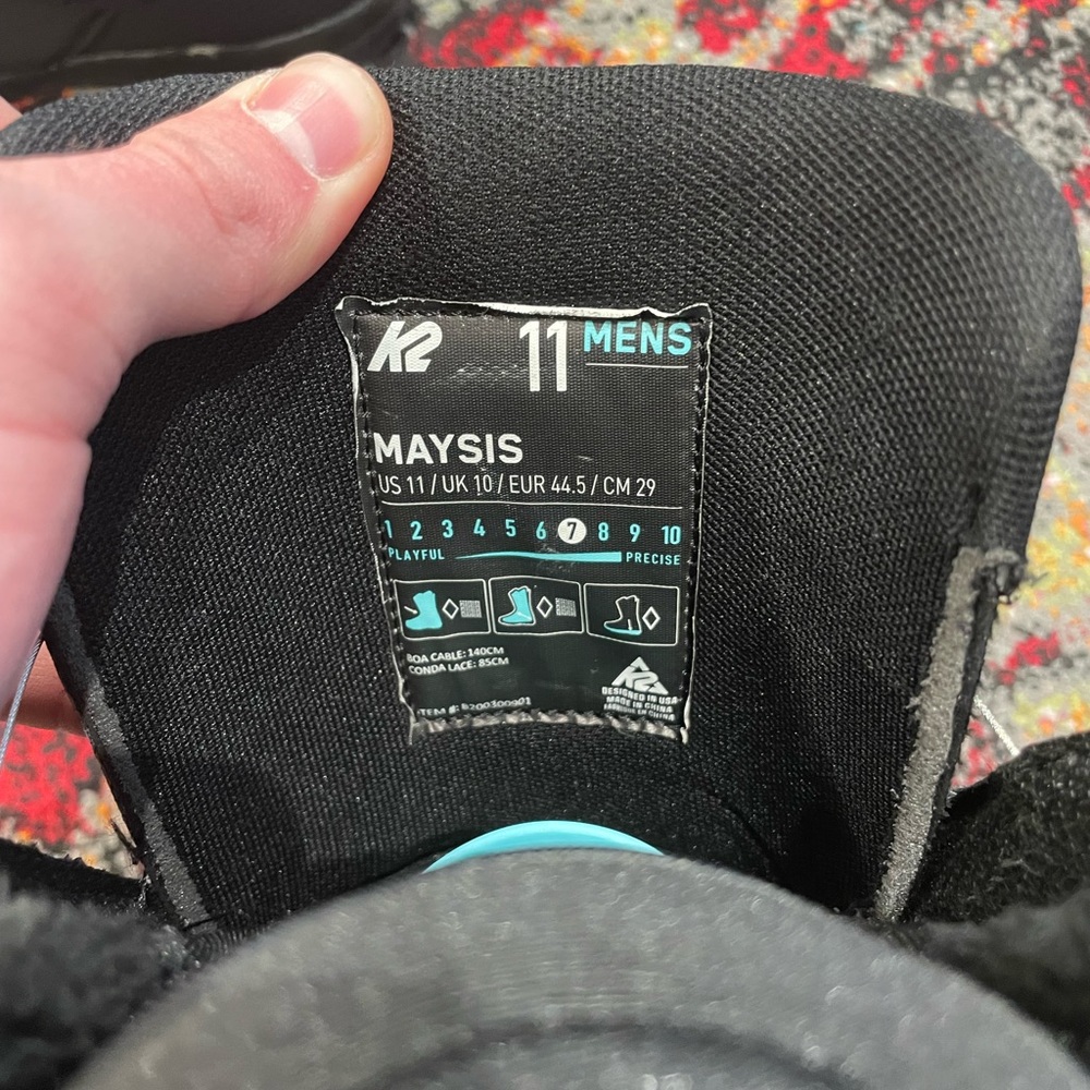 Men’s K2 Maysis Snowboard Boots in size 11